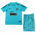12-13 Youth - Sized Santos FC Away Jersey Set  Dri - Fit Light Blue Edition