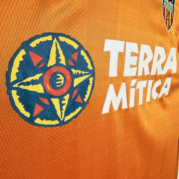1999-01 Valencia CF 2001-2002 Retro Away Soccer Jersey
