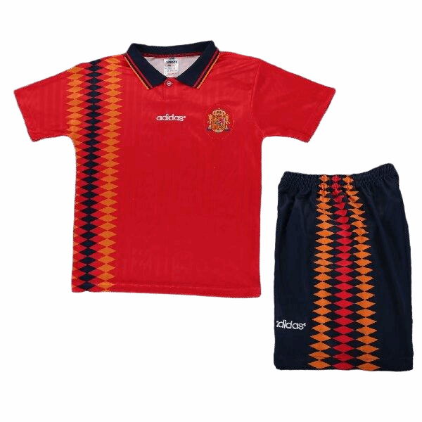 1994 Spain National Team Retro Soccer Jersey & Shorts Set