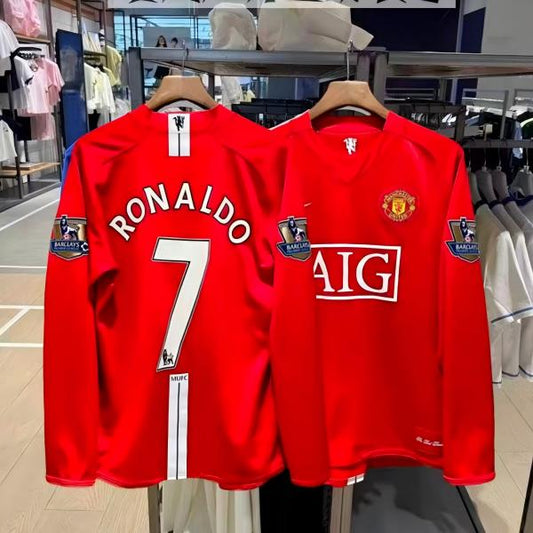 07-08 Manchester United  a vintage long-sleeve football jersey