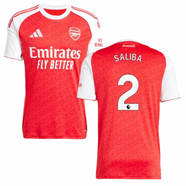 Arsenal 2025-2026 Home Jersey - Saliba