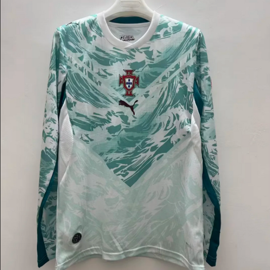 2026-27 2026-27 PORTUGAL LONG SLEEVE JERSEY FAN VERSION RONALDO/LEÃO COMPATIBLE