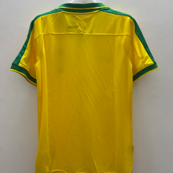 1997BRAZIL HOME YELLOW JERSEY RONALDO RONALDINHO ROBERTO CARLOS STAR VERSION
