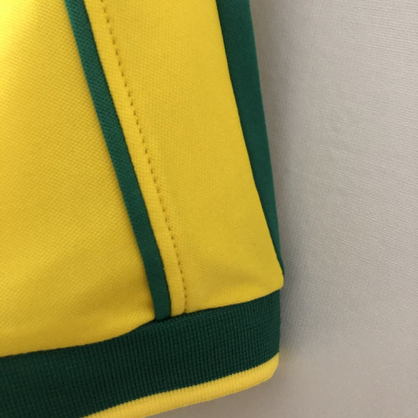 1998  Brazil Home Retro Soccer Jersey RONALDO RIVALDO