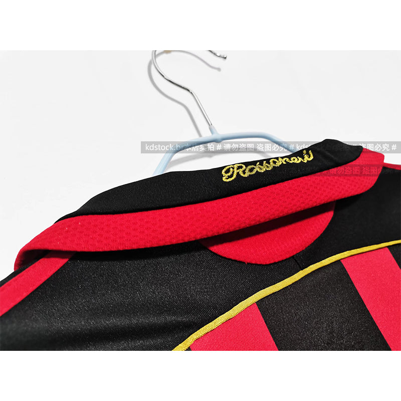 2006-2007 AC Milan Home Retro Soccer Jersey | KAKA #22 | Champions League Edition