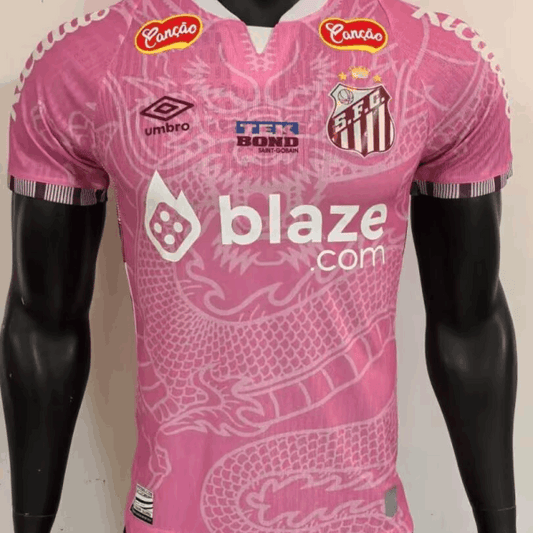25-26Santos FC 2025/26 Pink Dragon Jersey - Neymar #11