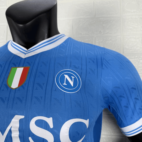 SSC Napoli 2025/26 Home Jersey | EA7 Official Fan Version - Customizable Names/Numbers